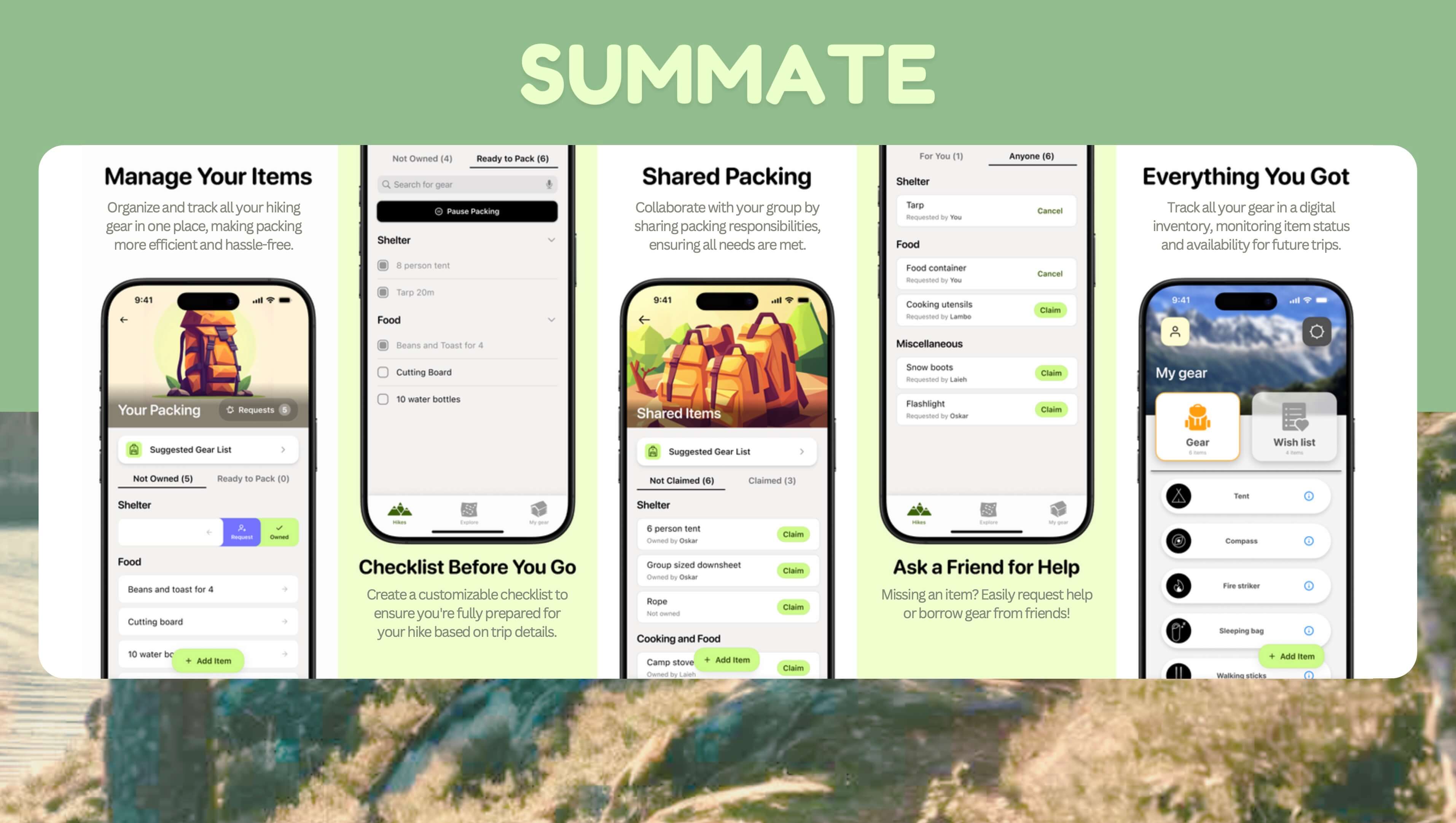 Image for Summate - A hikers' app